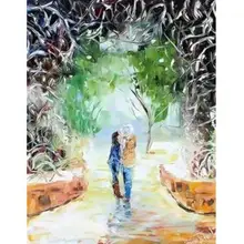 21070 пара знакомств в парке-краска по комплекты номеров для взрослых DIY