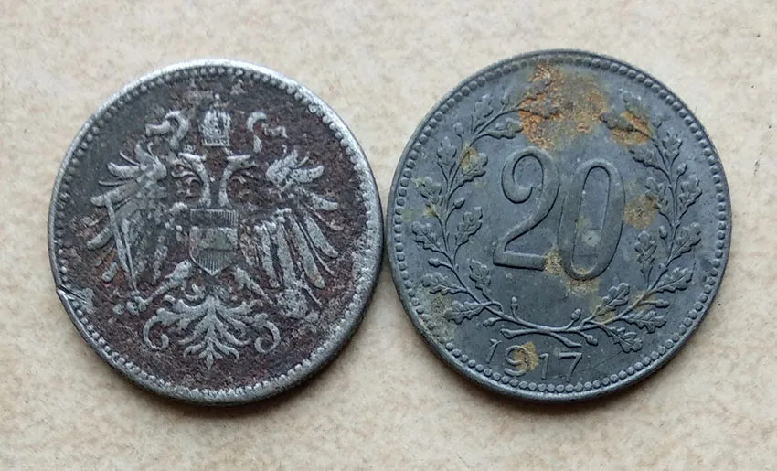 

21mm 20 Heller Coin Austria-Hungary Empire 1916-1918 ,100% Real Genuine Comemorative Coin,Original Collection