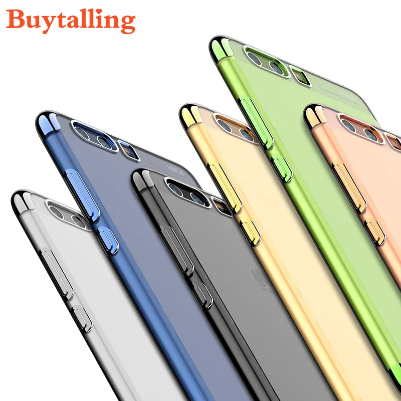 

Soft case Huawei P10 P10 Plus Plating TPU Back Cover Case Soft Clear Protective Housing Coque Cover for P20 P20 lite P20 Pro 7x