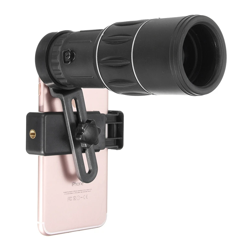 imágenes para 16x52 Telescopio Monocular Senderismo Concierto Teléfono Lente de La Cámara 10x de Zoom de La Lente con el Clip Universal Para Samsung Para el iphone Smartphones imágenes para 16x52 Telescopio Monocular Senderismo Concierto Teléfono Lente de La Cámara 10x de Zoom de La Lente con el Clip Universal Para Samsung Para el iphone Smartphones