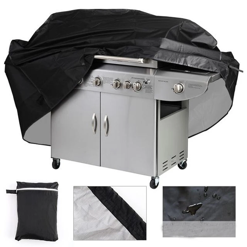 

Black BBQ Grill Barbeque Cover Waterproof Outdoor Rain Grill Barbacoa Anti Dust Protector For Gas Charcoal Electric Barbe