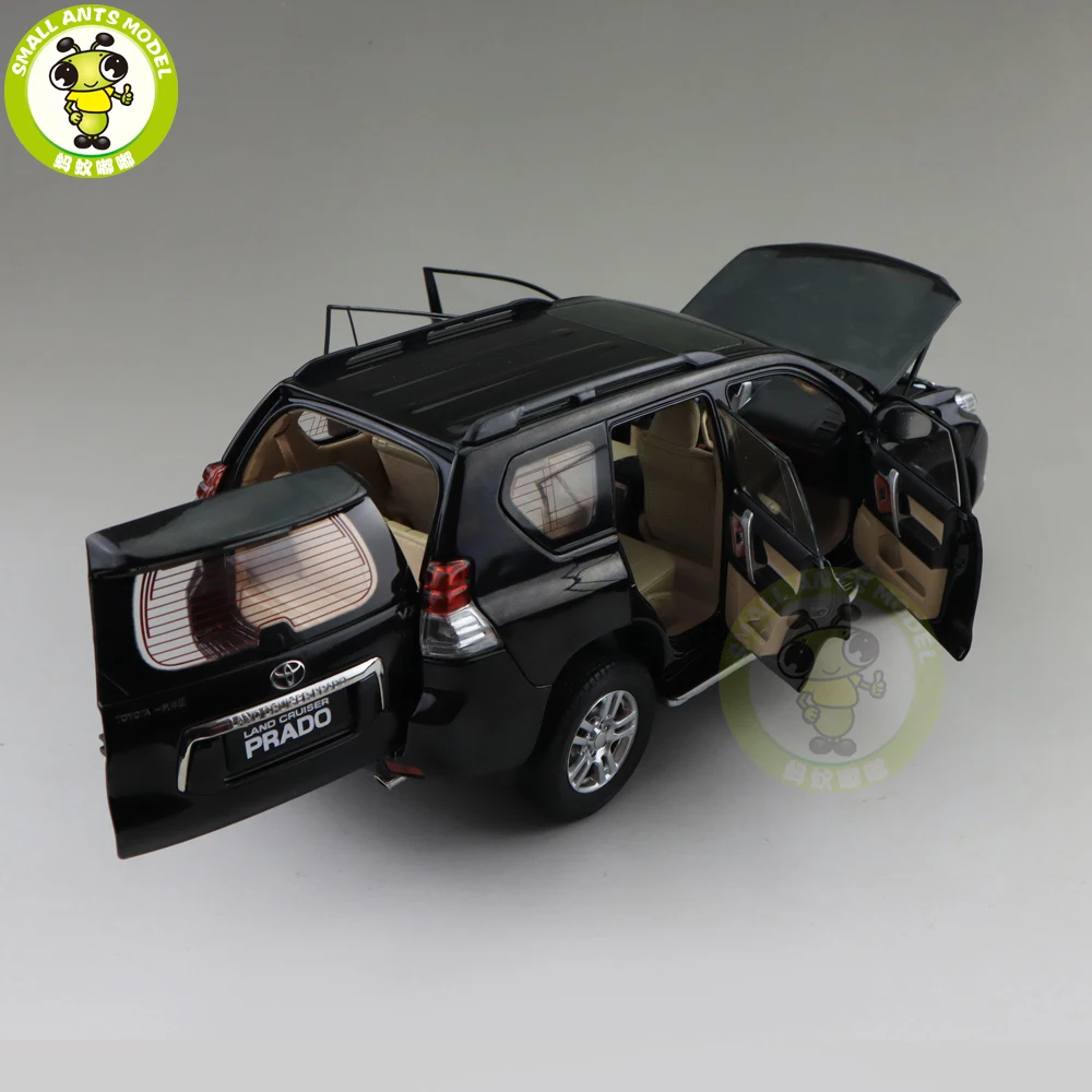 1/18 Land Cruiser Prado литая под давлением модель автомобиля SUV игрушки Детские подарки для мальчиков девочек коллекция хобби черный