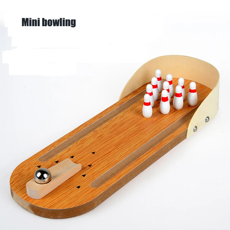 Eva2king Wooden Mini Desktop Bowling Game Toy Table Games Fun Indoor Parent-Child Interactive Toys For Children Birthday Gift Eva2king Wooden Mini Desktop Bowling Game Toy Table Games Fun Indoor Parent-Child Interactive Toys For Children Birthday Gift