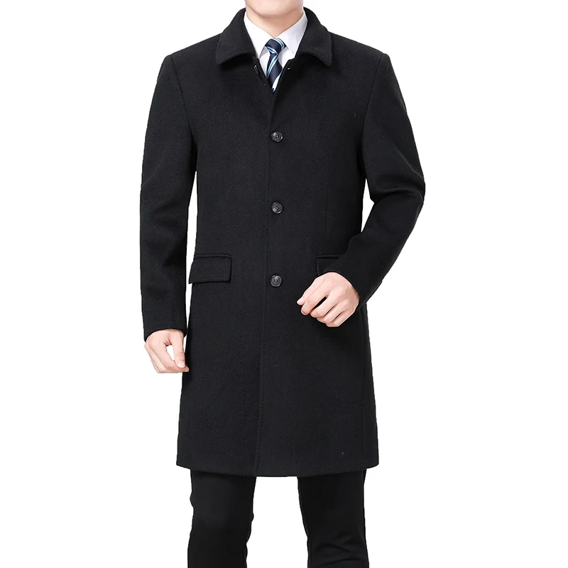 2020 New Men Woolen Coat Winter Wool Cashmere Coat Pea Coat Men Wool Overcoat Long Jacket Wool Blend Coat Palto Erkek Mont Kaban 2020 New Men Woolen Coat Winter Wool Cashmere Coat Pea Coat Men Wool Overcoat Long Jacket Wool Blend Coat Palto Erkek Mont Kaban