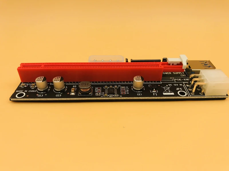 4pin 6pin SATA Power PCI Express 16X слот Riser карта USB 3 0 в 1 1x до 16x PCIE Райзер для майнинга биткоинов