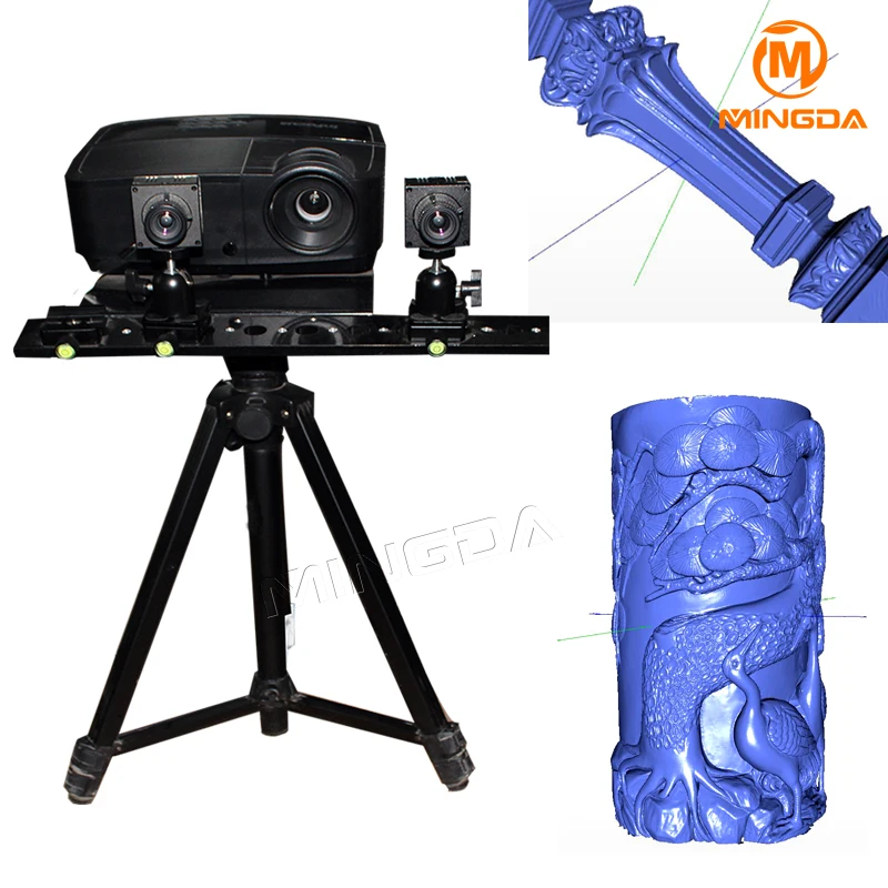 MINGDA Hochpräzise berührungslose 3D Scanner Für Skulptur Carving Professionelle Schnelle Scan Industrielle Ebene Hochauflösende Scan MINGDA Hochpräzise berührungslose 3D Scanner Für Skulptur Carving Professionelle Schnelle Scan Industrielle Ebene Hochauflösende Scan