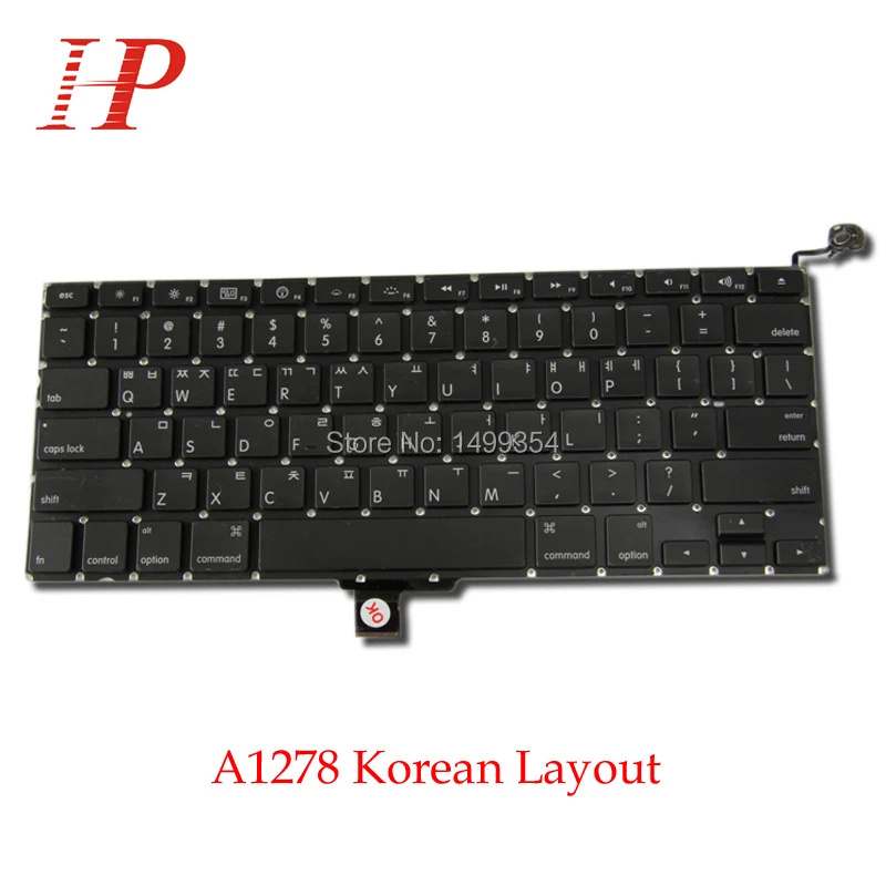 5PCS New A1278 Korean Korea Keyboard For Apple Macbook Pro 13'' A1278