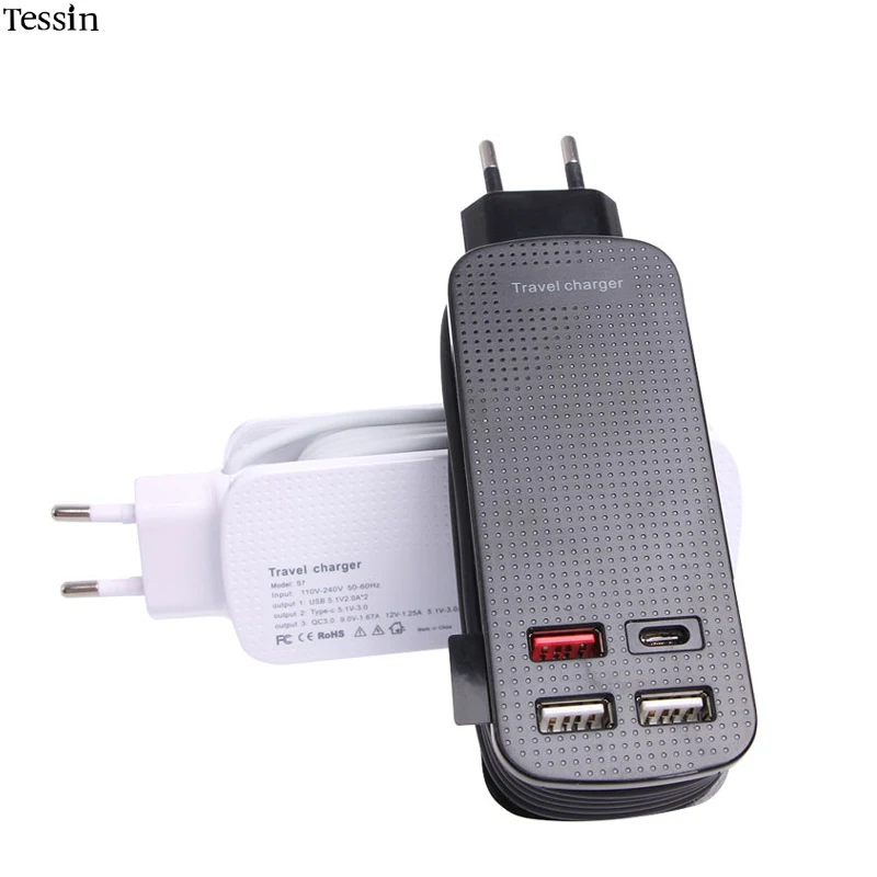 INGMAYA устройство с разными портами USB дорожное зарядное 50 Вт док станция Qualcomm QC3.0 Type