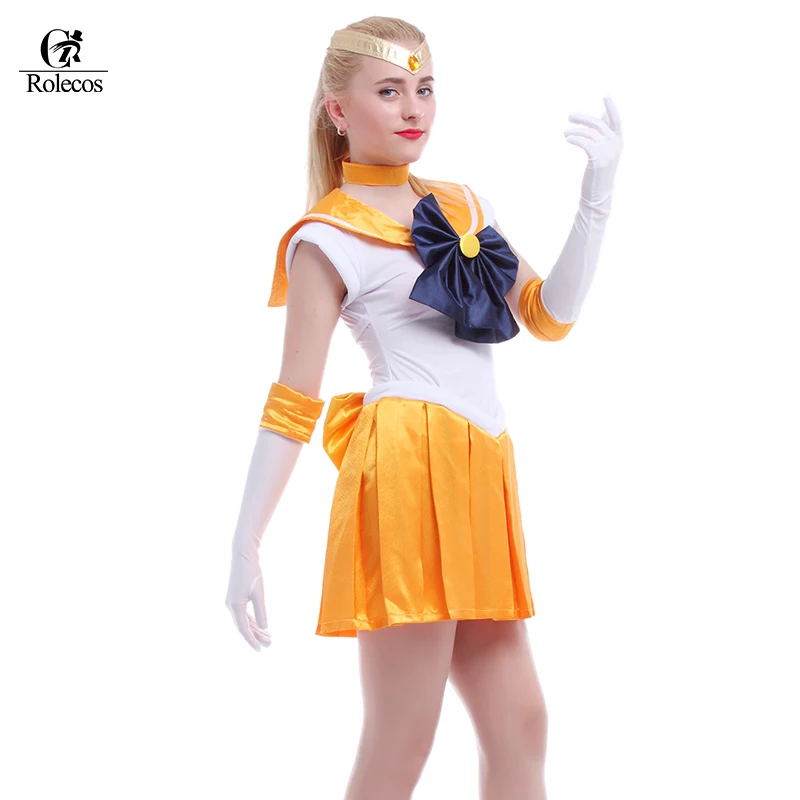 Anime Pretty Soldier Sailor Moon Cosplay Costume Female Halloween Party Costume Girl Mercury Moon Mars Dress Customized For You