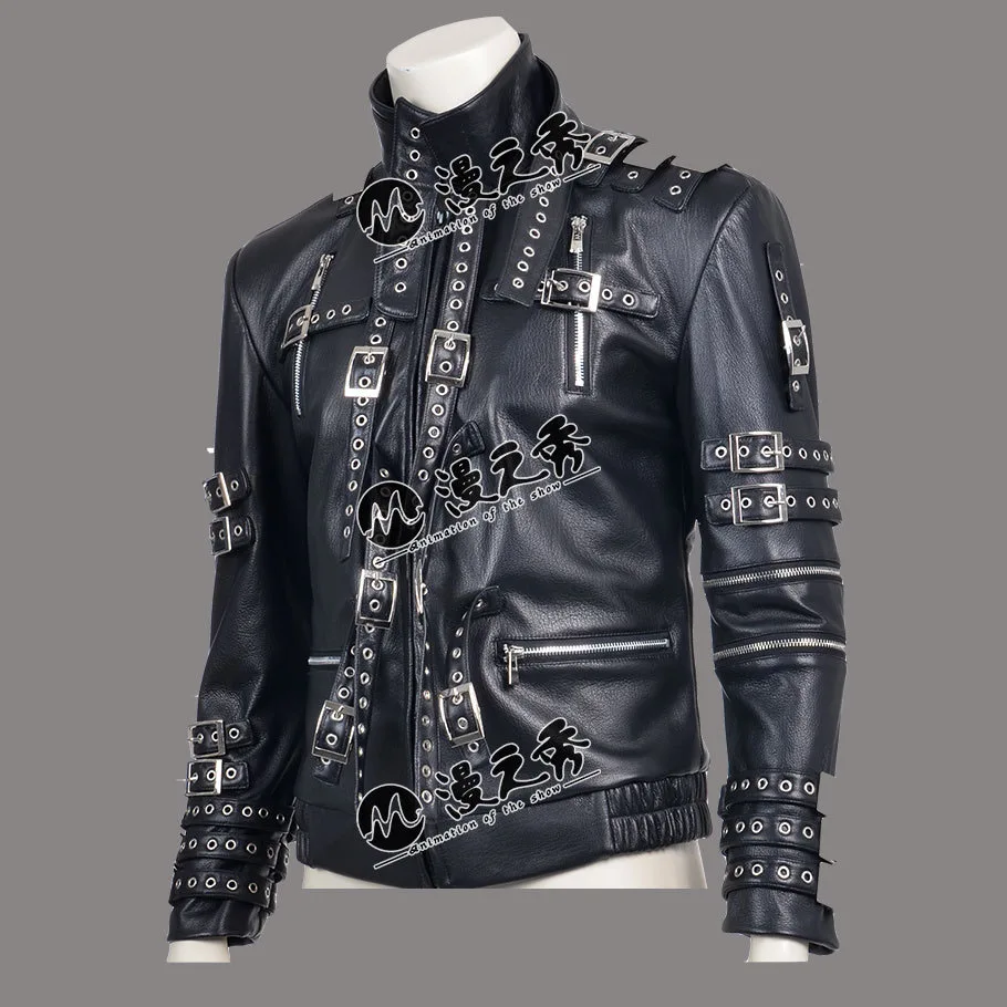 Michael Jackson BAD tour Punk Style Skinny Jacket - Maker of Jacket