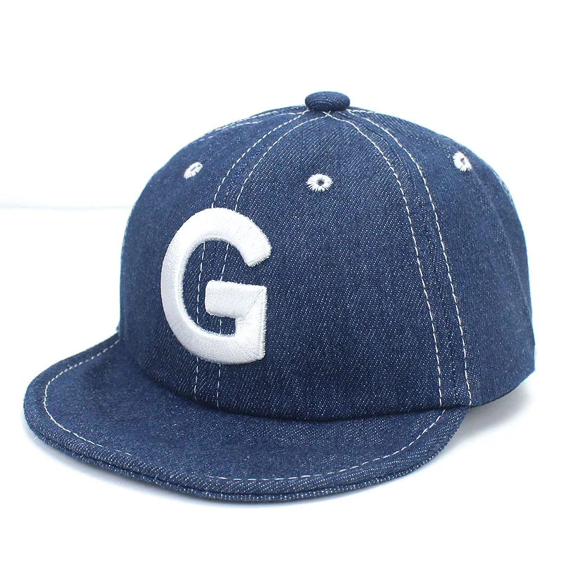 Бейсбольная однотонная шляпа с вышитыми буквами для девочек, черные, темно-синие ковбойские шляпы, Повседневная Кепка в стиле хип-хоп, Регулируемая Кепка с козырьком - Цвет: G