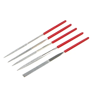 

5Pcs/Set Needle Files Kit Carving Jewelry Diamond Glass Stone Woodworking Mini Files Craft Hand Tools