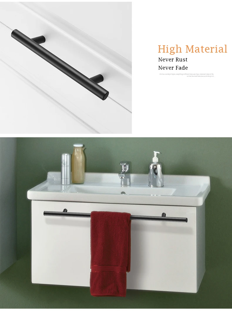 Stainless Steel Handles Kitchen Door Cabinet Pulls 10