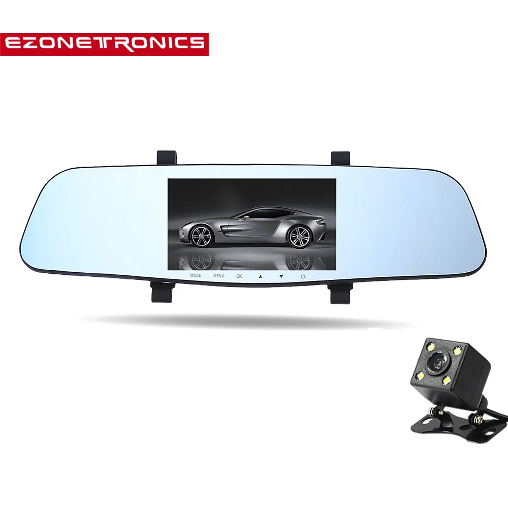 

FHD 1296P Newest 5.0" Car Camera Starlight Night Vision Car Dvr With G-Sensor Detector Digital Video Recorder Dual Lens Dashcam