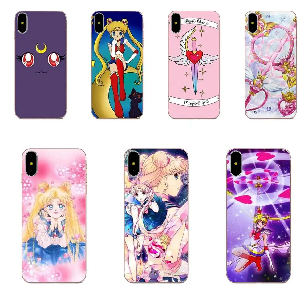Comic Sailor Moon Girl для Galaxy J1 J2 J3 J330 J4 J5 J6 J7 J730 J8 2015 2016 2017 2018 mini Pro мягкий чехол телефона |