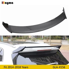 Поддельные углеродного волокна задний багажник спойлер для Benz GLA GLA180 GLA200 GLA250- лет GLA X156 на крышу из abs крыло спойлера