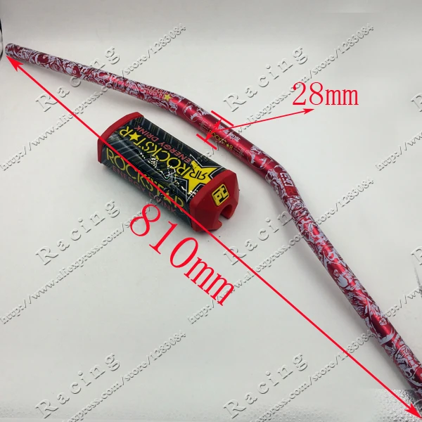 

Pro Taper Fat Bar 1-1/8" Red 28mm Metal Mulisha Pac MotorCross Fat Bar MX Aluminum Mad Racing Handlebar 810mm FREE SHIPPING