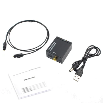 

Optical Coaxial Toslink Digital to Analog Audio Converter Adapter RCA L/R 3.5mm