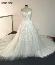 2017 Ball Gown Elegant Wedding Dresses with Sweetheart Neckline Short Sleeves Floor Length Royal Train Bridal Gowns