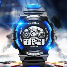 Hot Sale Waterproof Children Watch Boys Girls Led Digital Sports Clock Silicone Rubber Kids Watches Gift kol saati relogio masculino 2018 honhx boys sports clock children digital led watches kids life waterproof rubber silicone wrist watch ju
