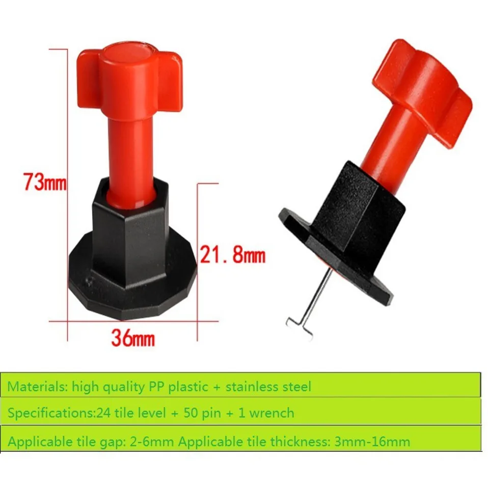 25 шт. многоразовые клинья сменный Pin Керамическая плитка выравнивание Выравнивающая система регулируемые локаторы Распорки плоскогубцы