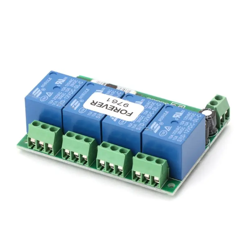 12V 4Ch Bluetooth Relay Android phone app Remote control Switch for Motor LED