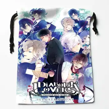 

New Arrival Diabolik Lovers Drawstring Bags Custom Storage Printed Receive Bag Type Bags Storage Bags Size 18X22cm