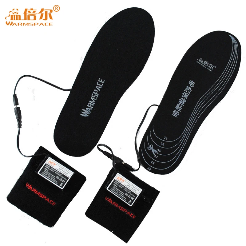 Unisex Rechargeable Heated Insoles 3.7V 2000mAh Feet Warming Insoles Thermal Electric Foot Warmer Heated Insoles Outdoor Sports