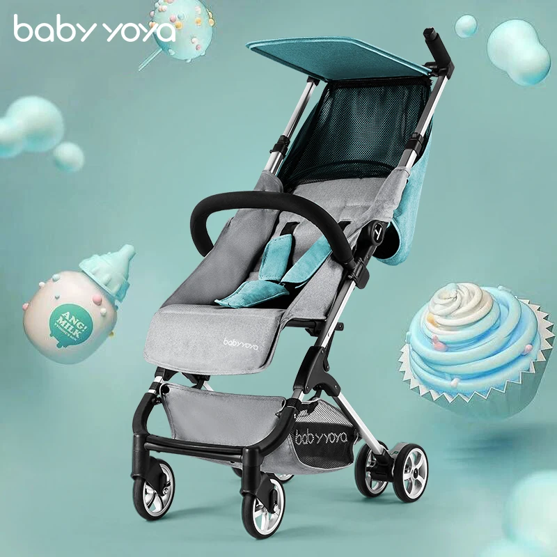  Babyyoya portable baby carriage cart can sit lie on board and fold up portable mini pocket umbrella