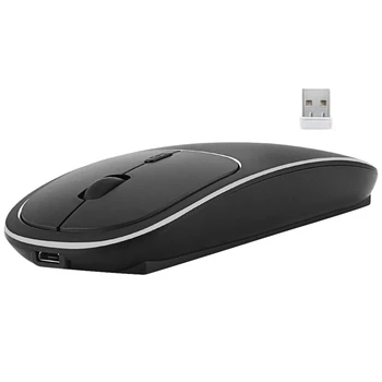 

Bluetooth & 2.4G Wireless Mouse Plastic Ultra-Thin Recharge Portable Ergonomic Mice For Mac Pc Laptop