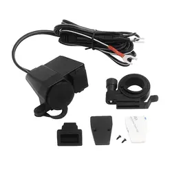 12 24 В 2.1A мотоциклетные Зарядное устройство USB Питание автомобиля гнездо прикуривателя Водонепроницаемый для мобильного телефона GPS