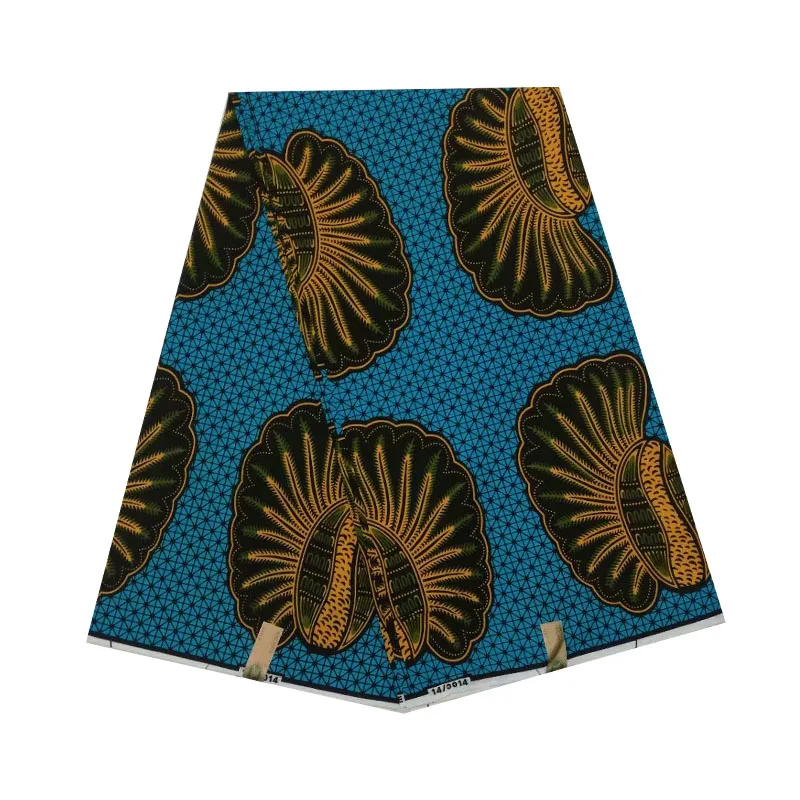 

2019 Latest design African wax veritable dutch Printed in fabric block wax ankara hot sale for african woman V-L 590