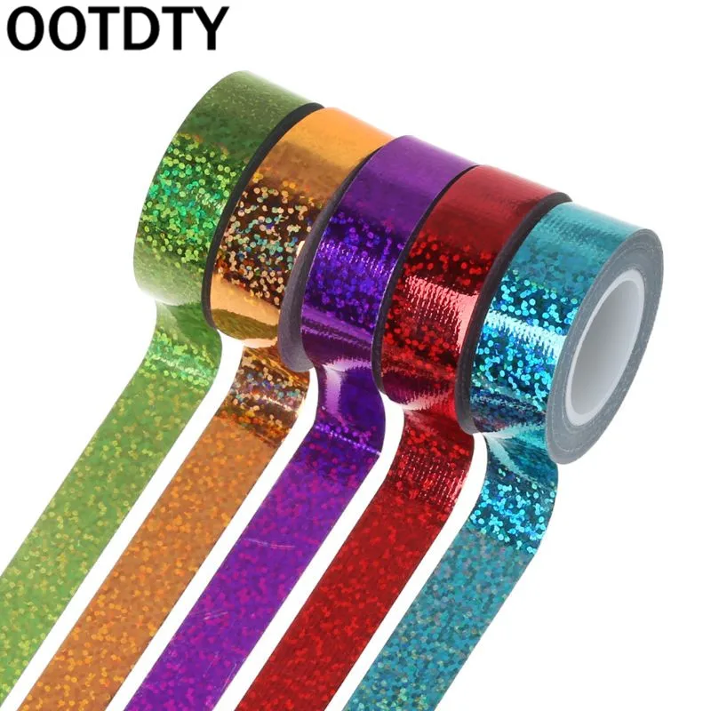 

Hot Sale Rhythmic Gymnastics Decoration Holographic Glitter Tape Ring Stick Accessory