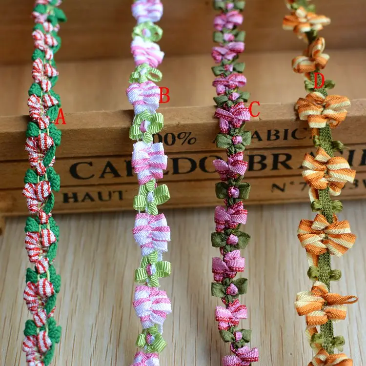 Pink ROCOCO rose TRIM small scale perfect for DOLL CLOTHES by the YARD