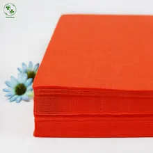 Красно-оранжевый цвет DIY полиэстер Войлок 30X30 см простой войлочный пакет 1 мм толстый ручной работы шитье ремесло материал для домашнего декора ткань
