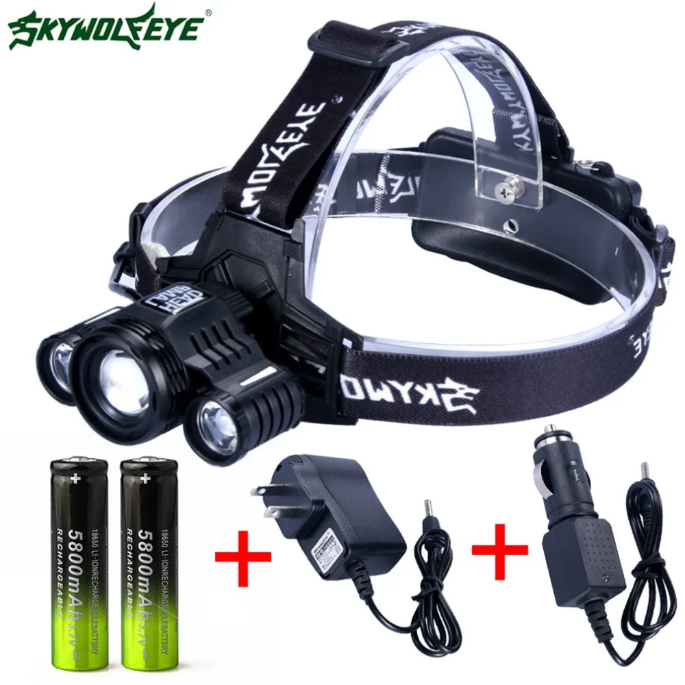 

F539 Headlight Telescopic Portable Powerful Practical Tactical LED Headlight Super Bright For Hiking and Camping