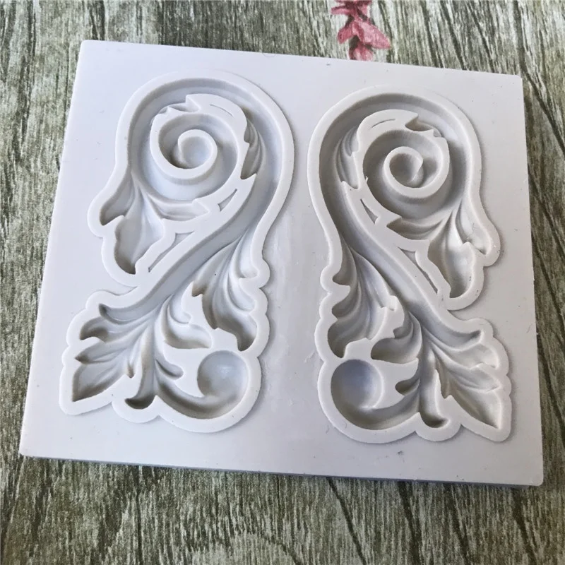 

DIY 3D Palace Embossed Fondant Cake Silicone Mold Chocolate Clay Tools