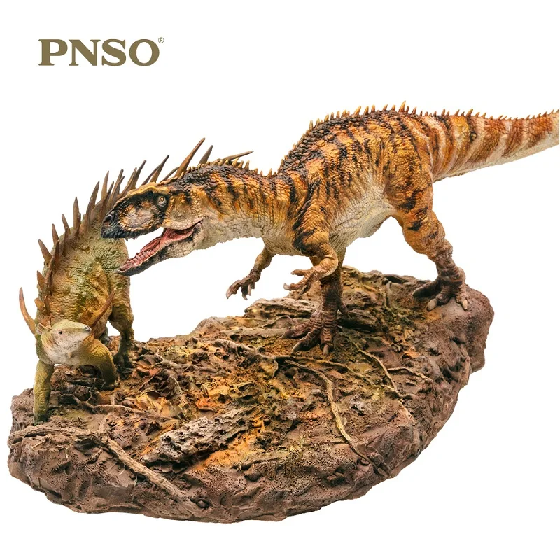 

PNSO 2Pcs/set Dinosaurs Yangchuanosaurus + Chungkingosaurus 1:35 Scientific Animal Models
