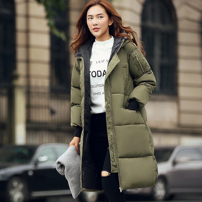 L 3xl buena calidad gruesa para abrigos y chaquetas de 2015 negro de color caqui Armygreen moda mujeres abrigo de invierno 1498|coat of arms clothing|coat clothescoat soccer -