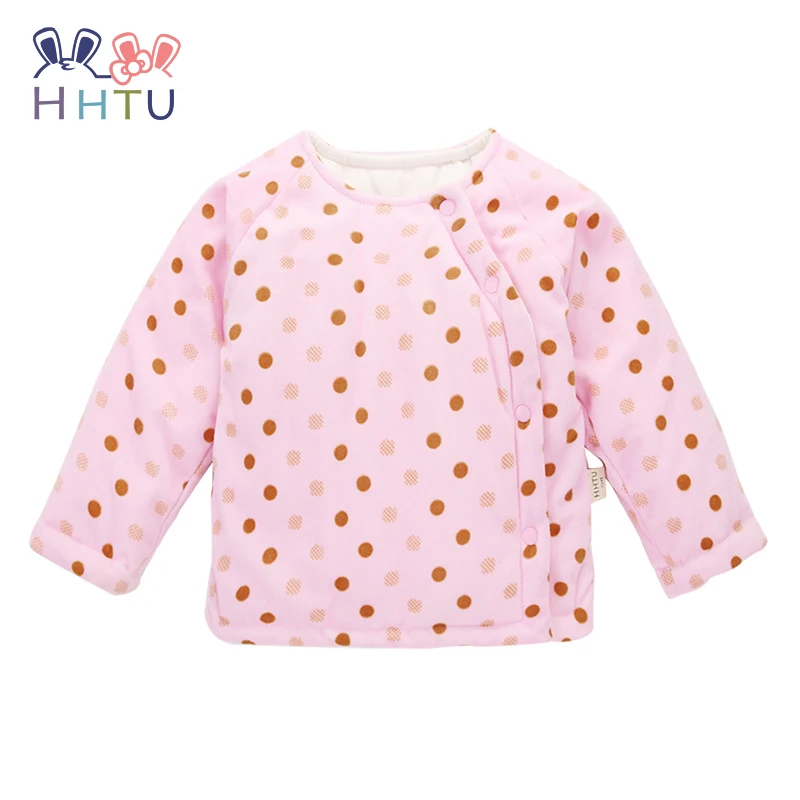 

HHTU Baby Newborn Padded Jacket Girls Boys Clothing Cotton Clip Spring Autumn Long Sleeve Thickening Outerwear Coat Clothes