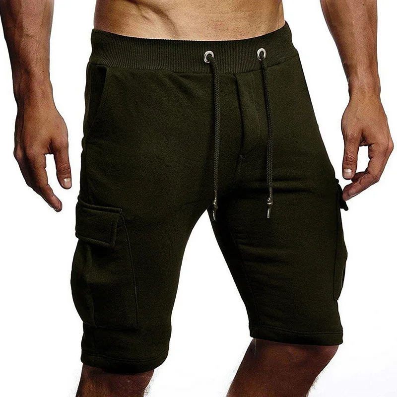 

HEFLASHOR Summer Casual Mens Baggy Joggers Harem Shorts Multi Pockets Fashion Short Sweatpants Joggers Plus Size Fitness Shorts