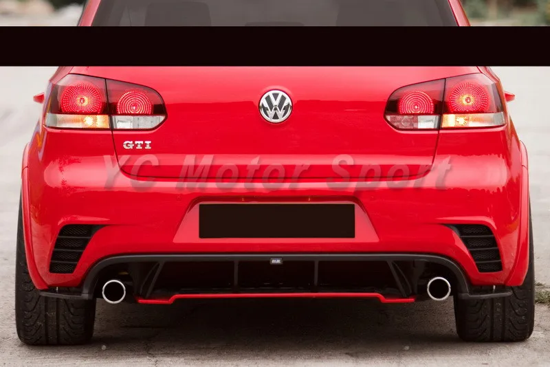 

Car Accessories Portion Carbon Fiber RZ Style Rear Bumper Fit For 2009-2012 Golf MK6 & GTI Rear Bumper Car-styling