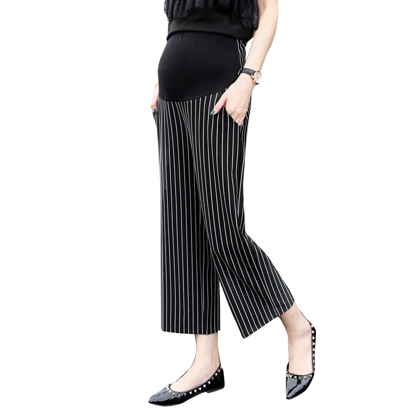 Maternity Clothes Cotton Wide Leg Pants Maternity Clothing For Pregnant