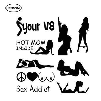 

HotMeiNi Funny Sexy Lady Woman Off Car Sticker Car Styling Racing Drift Vinyl JDM for Truck Window Bumper Auto Door