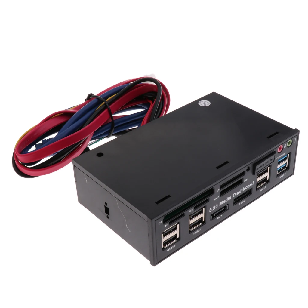 5.25' Optical Drive Multifunctional Dashboard Media USB 3.0 /2.0 Front Panel