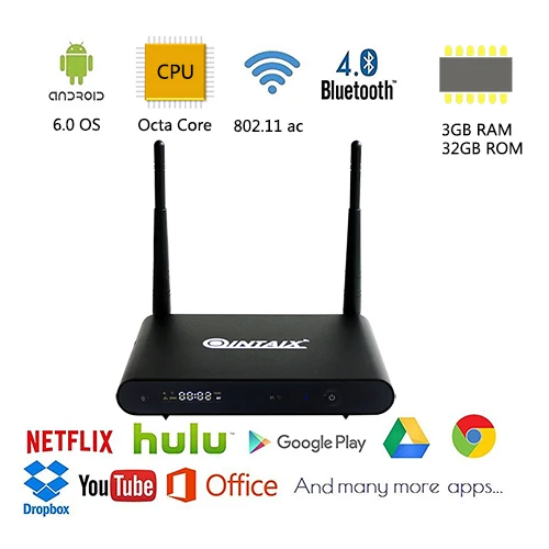 New Amlogic S912 Octa Core HDR media player font b Android b font 6 0