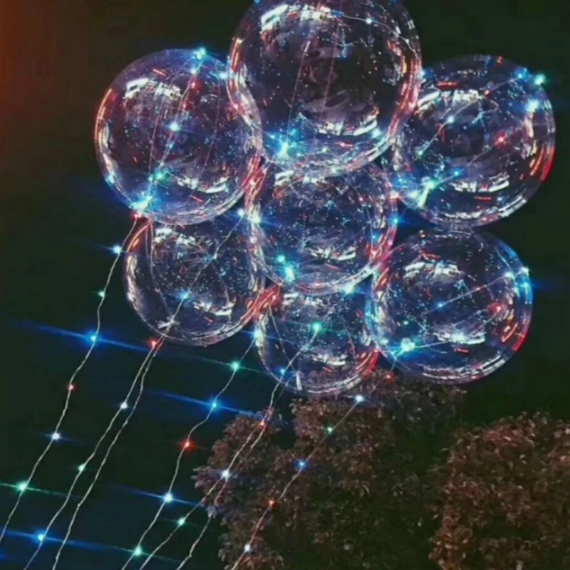 Светящийся светодиодный шар прозрачный 18 дюймов свадебные декорации шарики украшения для дня рождения вечерние воздушные шары надувные