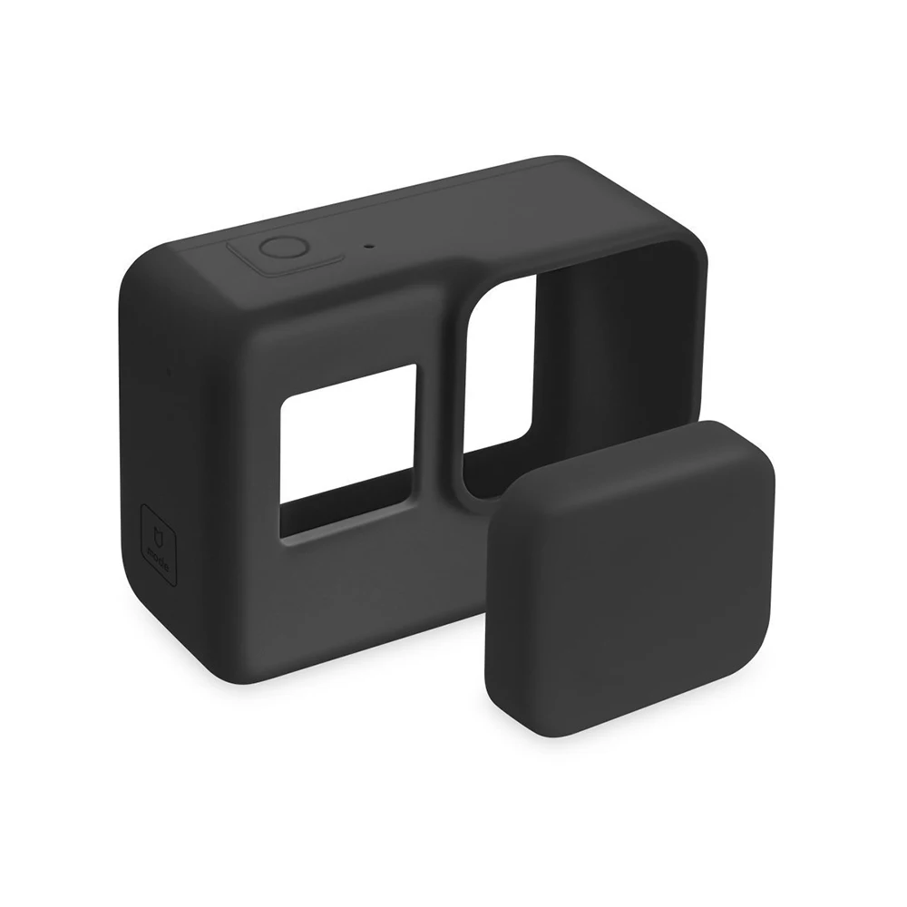 

For Go Pro Accessories Action Camera Case Silicone Case Skin+Lens Cap Protective Cover For GoPro Hero 5 6 Black Hero Camera