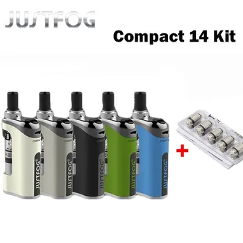 

New JUSTFOG Compact 14 Kit With built-in battery 1500mah and Q14 Clearmizer 1.2ohm/1.6ohm VS Q14 Compact Kit vape