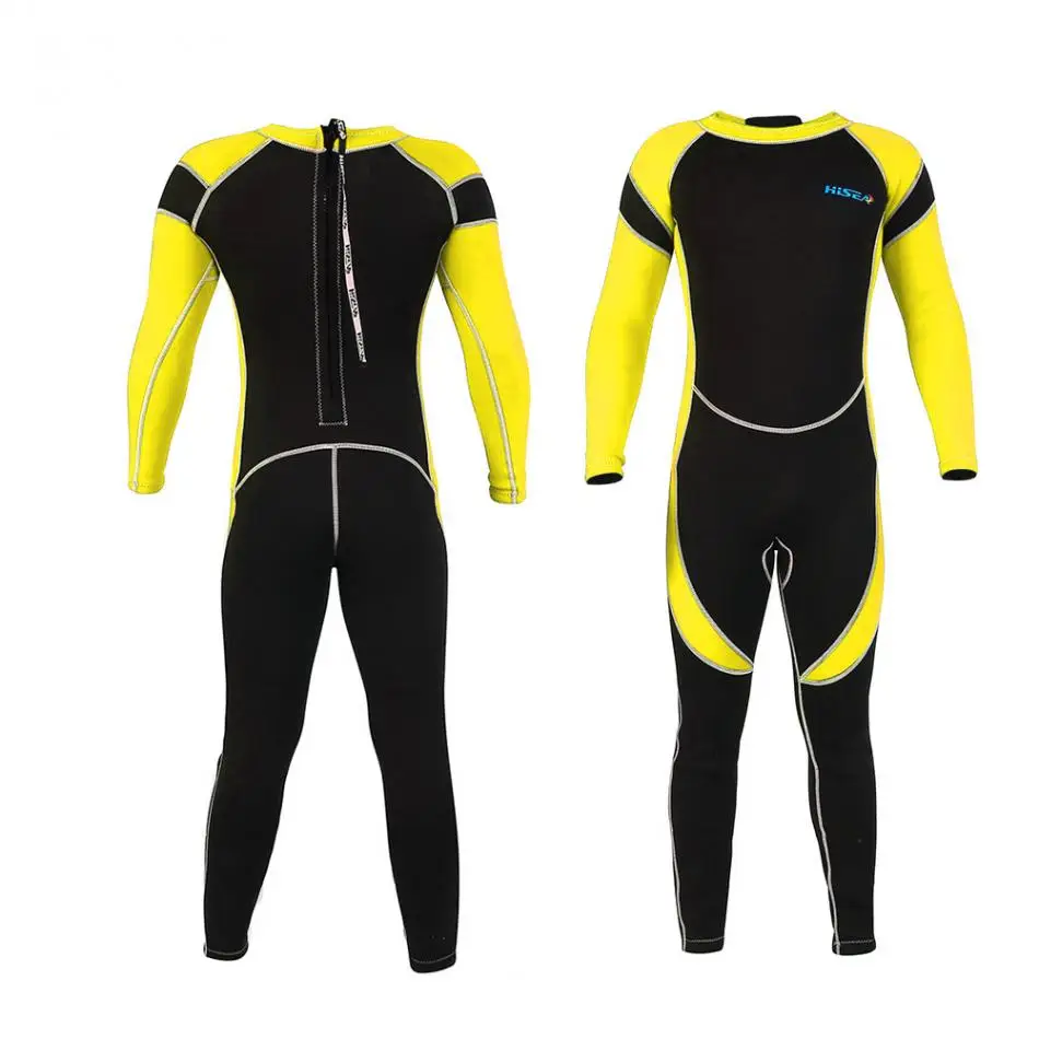 

Childern 2.5mm Neoprene Kids Wetsuit Dive Snorkeling Wet Suit Child Swimwear One-piece Long Sleeved Sunscreen Warm Clothing